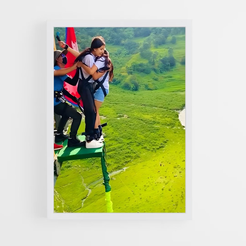 Poster Vol Éperdu – affiche Saut à l’élastique (vue 3)